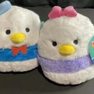 Disney 8"  Squishmallows Donald & Daisy Couple Bundle Perfect Valentines Day!